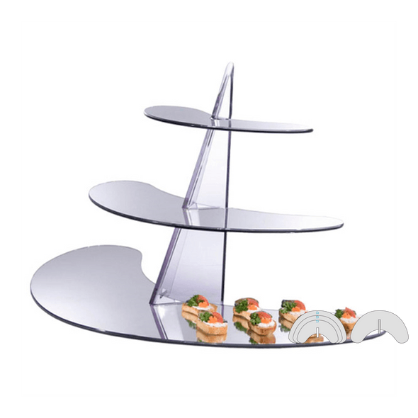 Speilet skjerm m/ 3 akrylnivåer